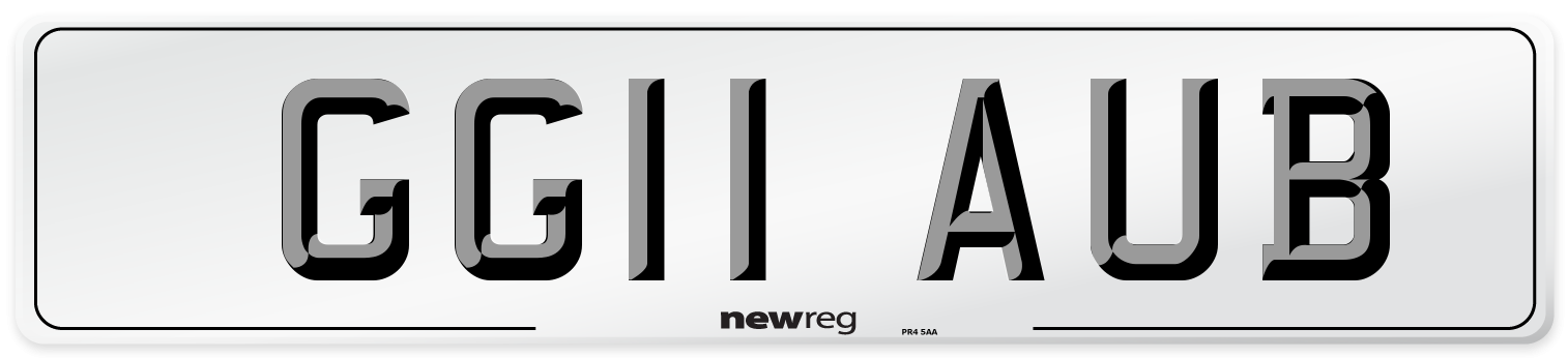 GG11 AUB Number Plate from New Reg